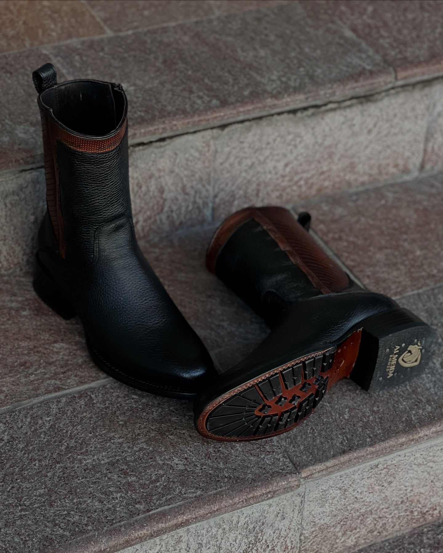 Original New Model Deer Leather Cowboy Boots