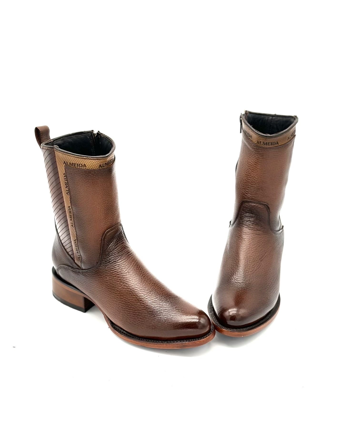 Original New Model Deer Leather Cowboy Boots