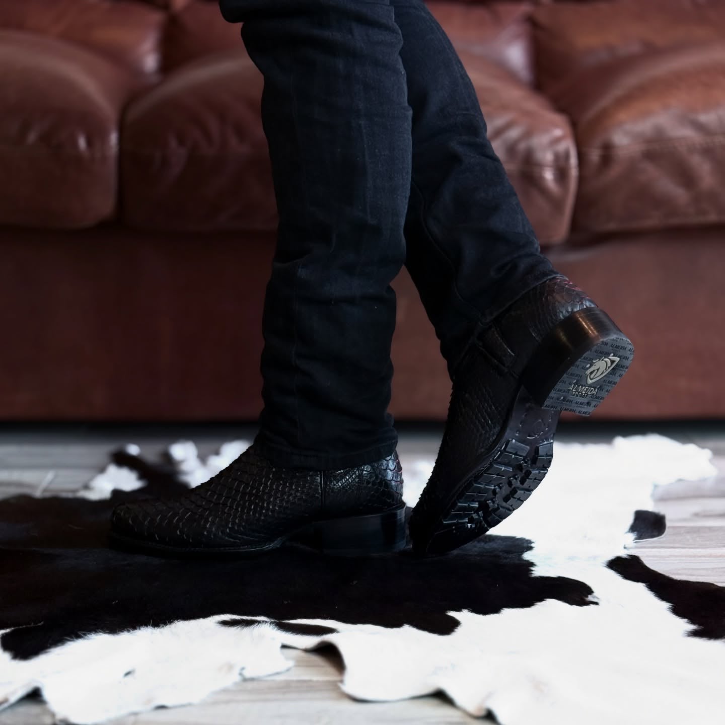 Exotic Leather Western Cowboy Boots