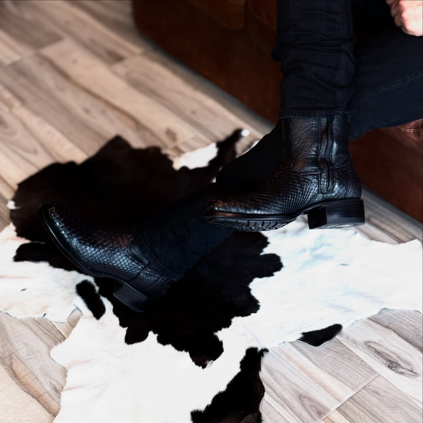 Exotic Leather Western Cowboy Boots