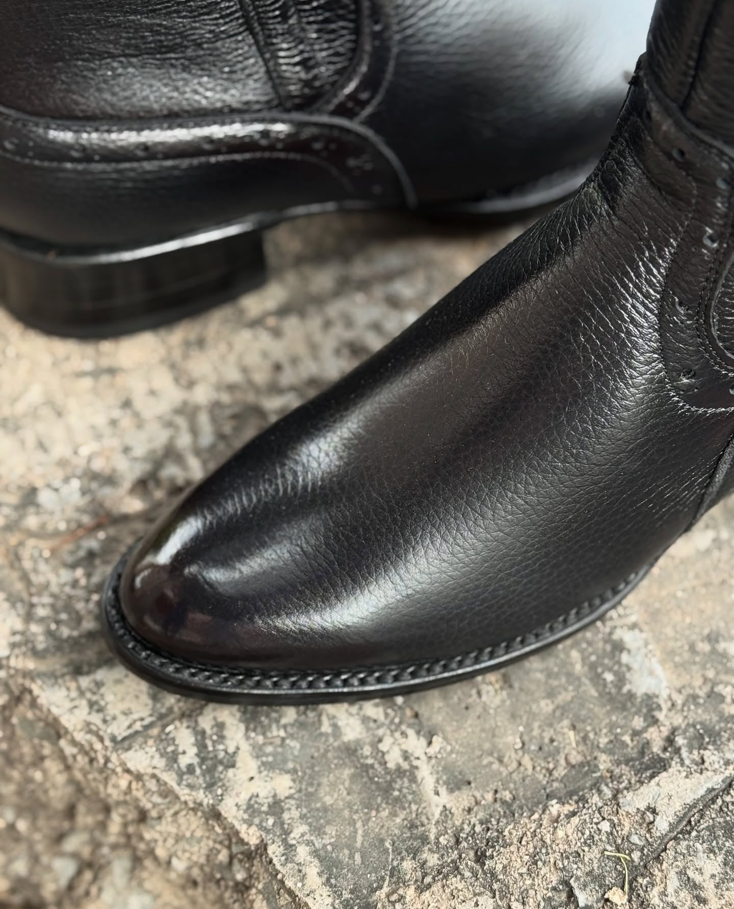 Genuine Deerskin New Model Cowboy Boots