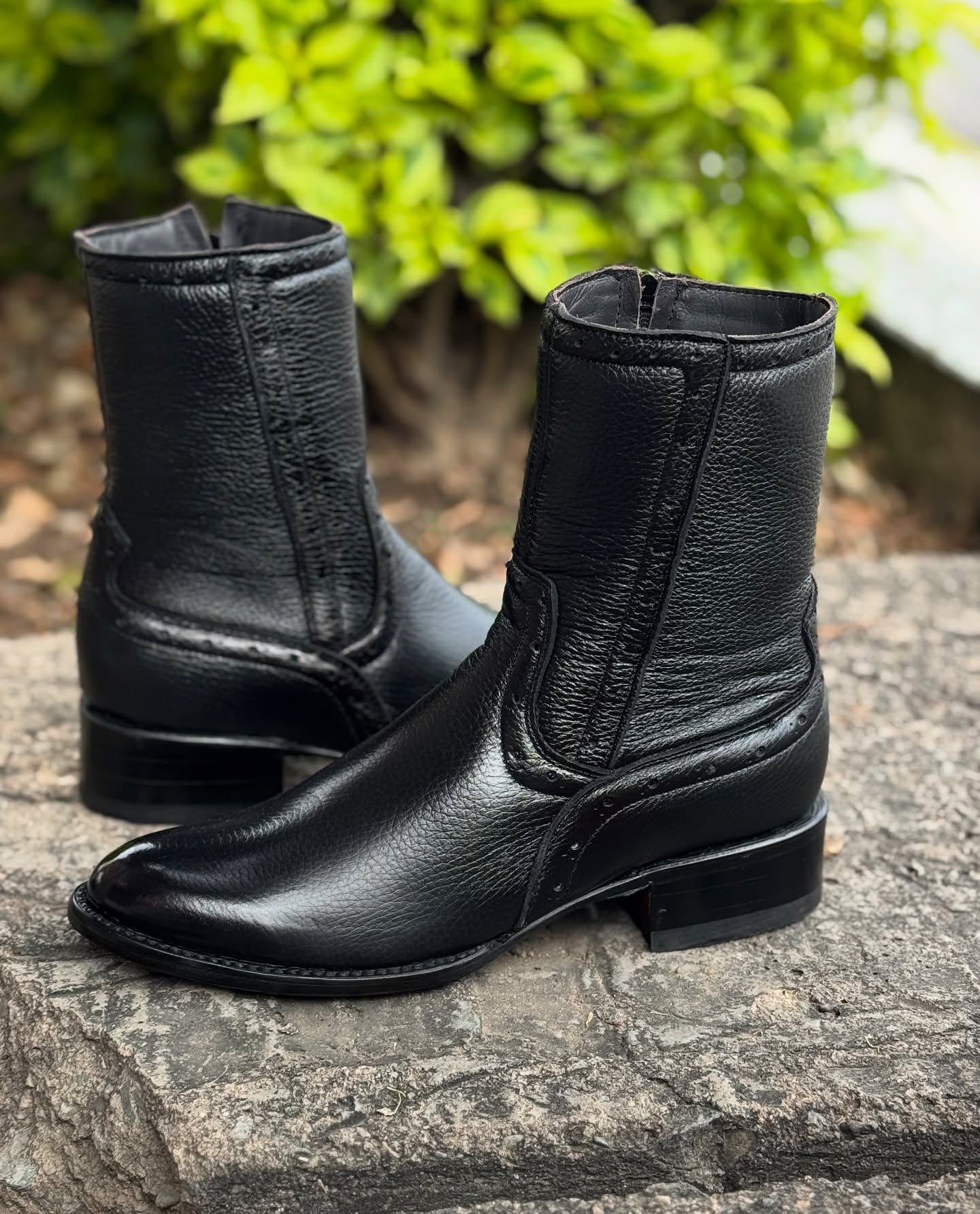 Genuine Deerskin New Model Cowboy Boots