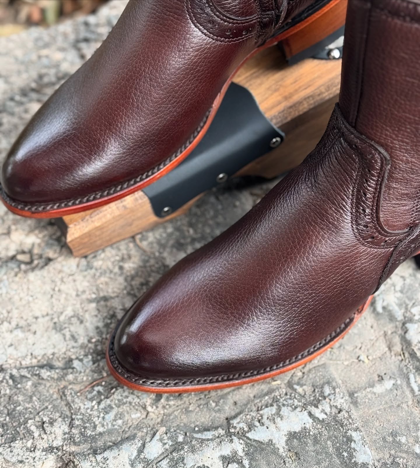 Genuine Deerskin New Model Cowboy Boots