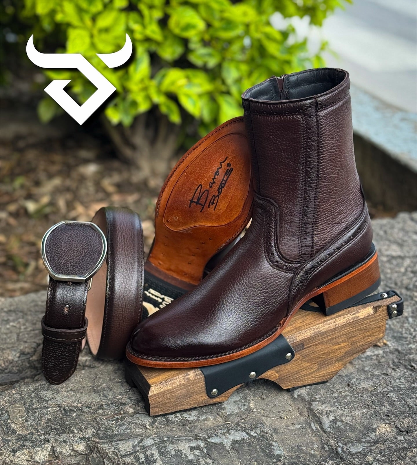 Genuine Deerskin New Model Cowboy Boots