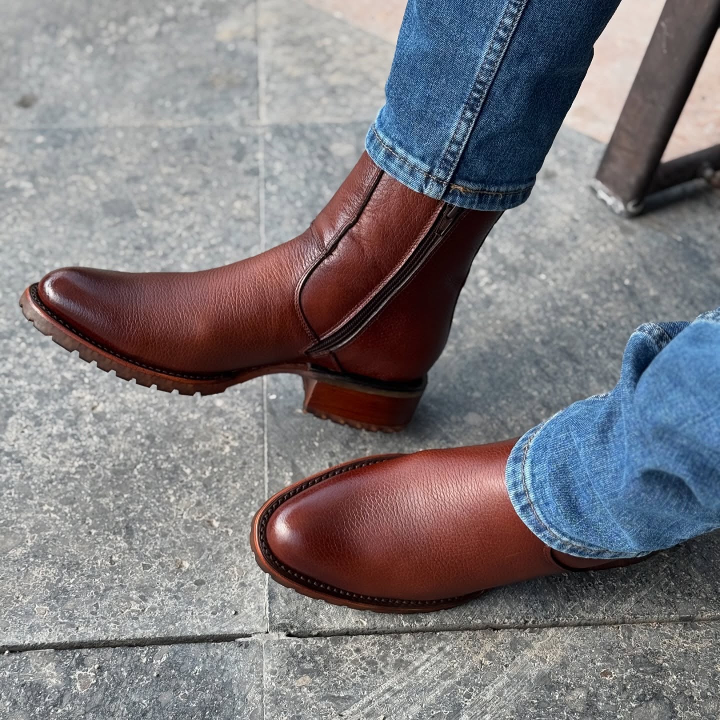 Champion Model Denuine Deer Cowboy Boots