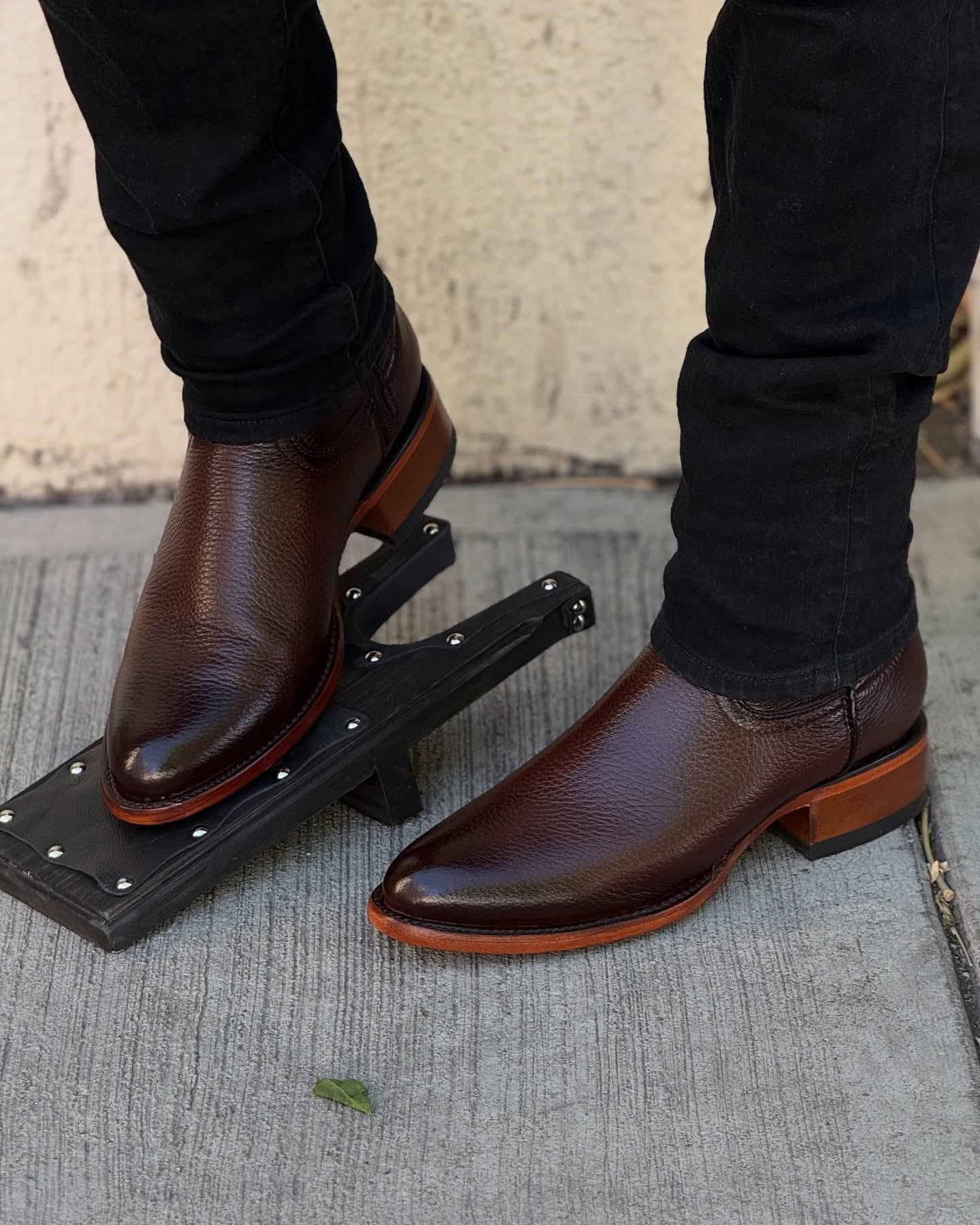 Venado Deerskin Leather Ankle Boots