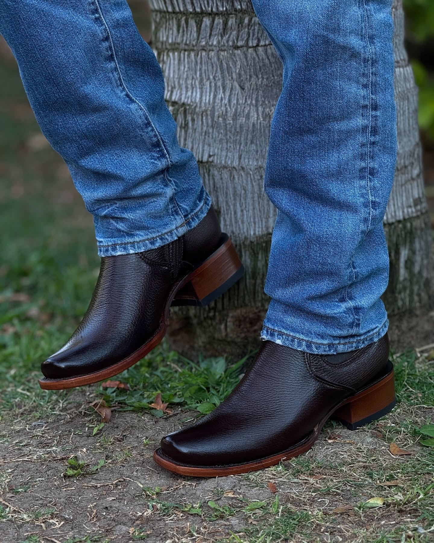 New Model Original Deerskin Cowboy Boots