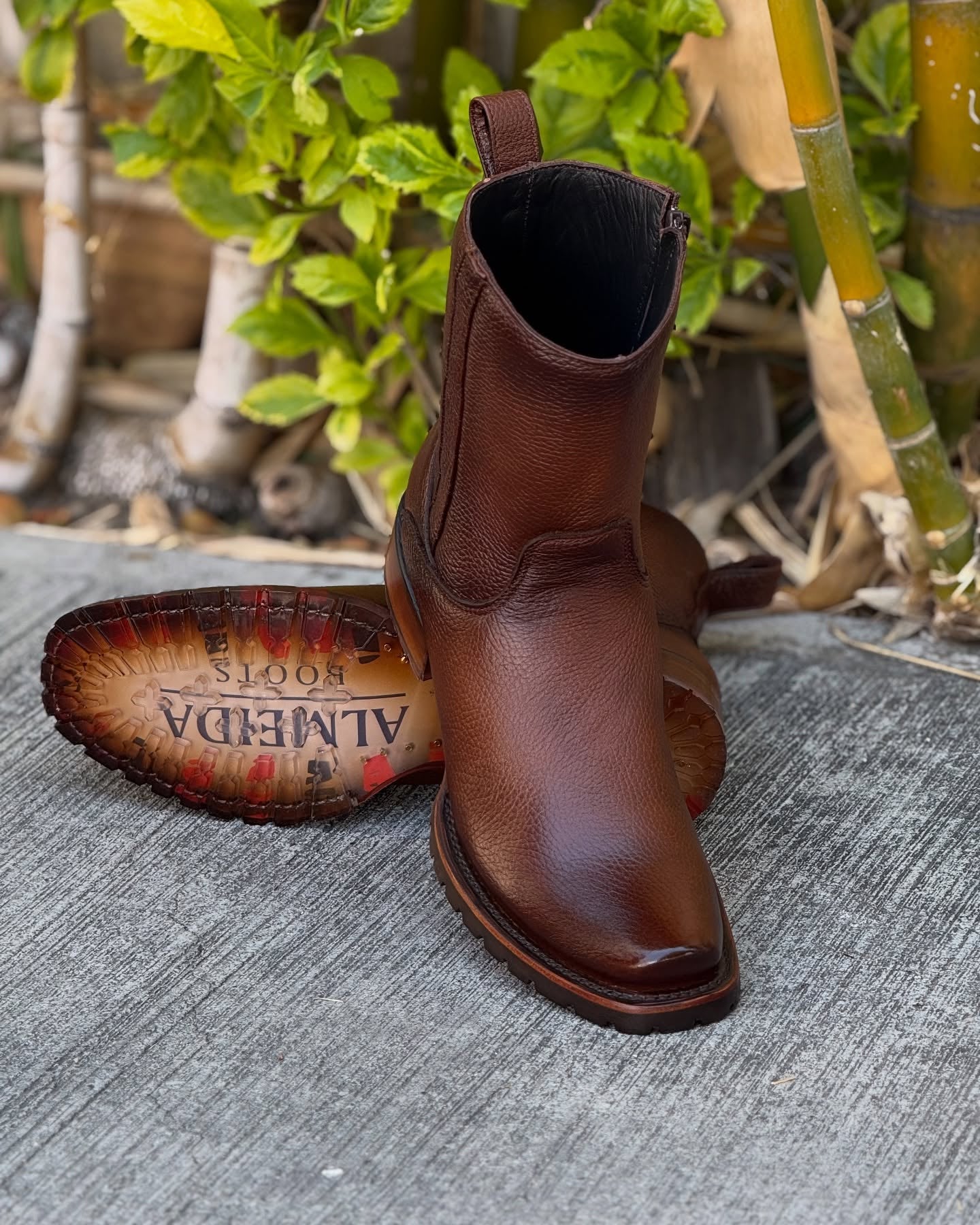 Original Cowhide Leather Cowboy Boots