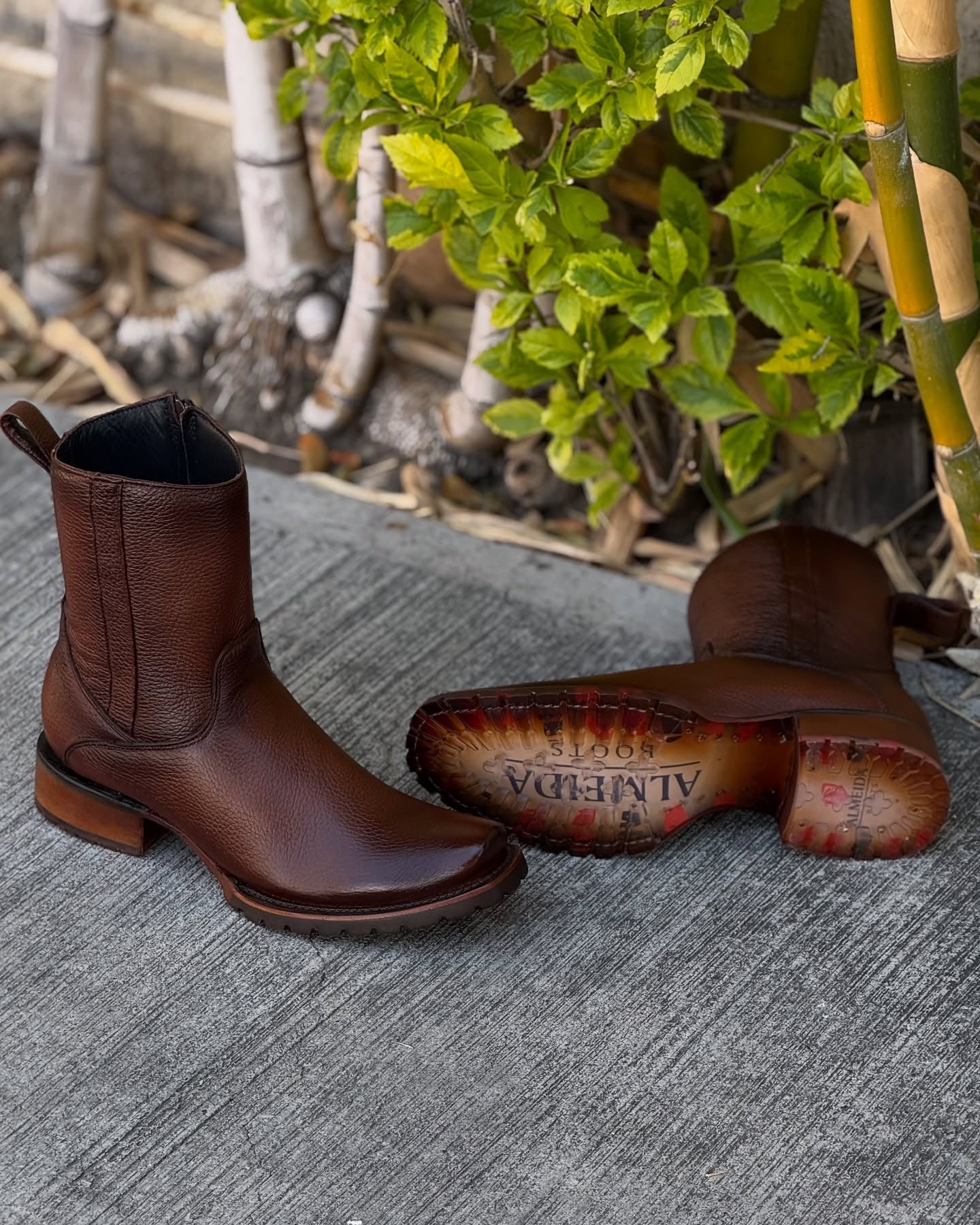 Original Cowhide Leather Cowboy Boots