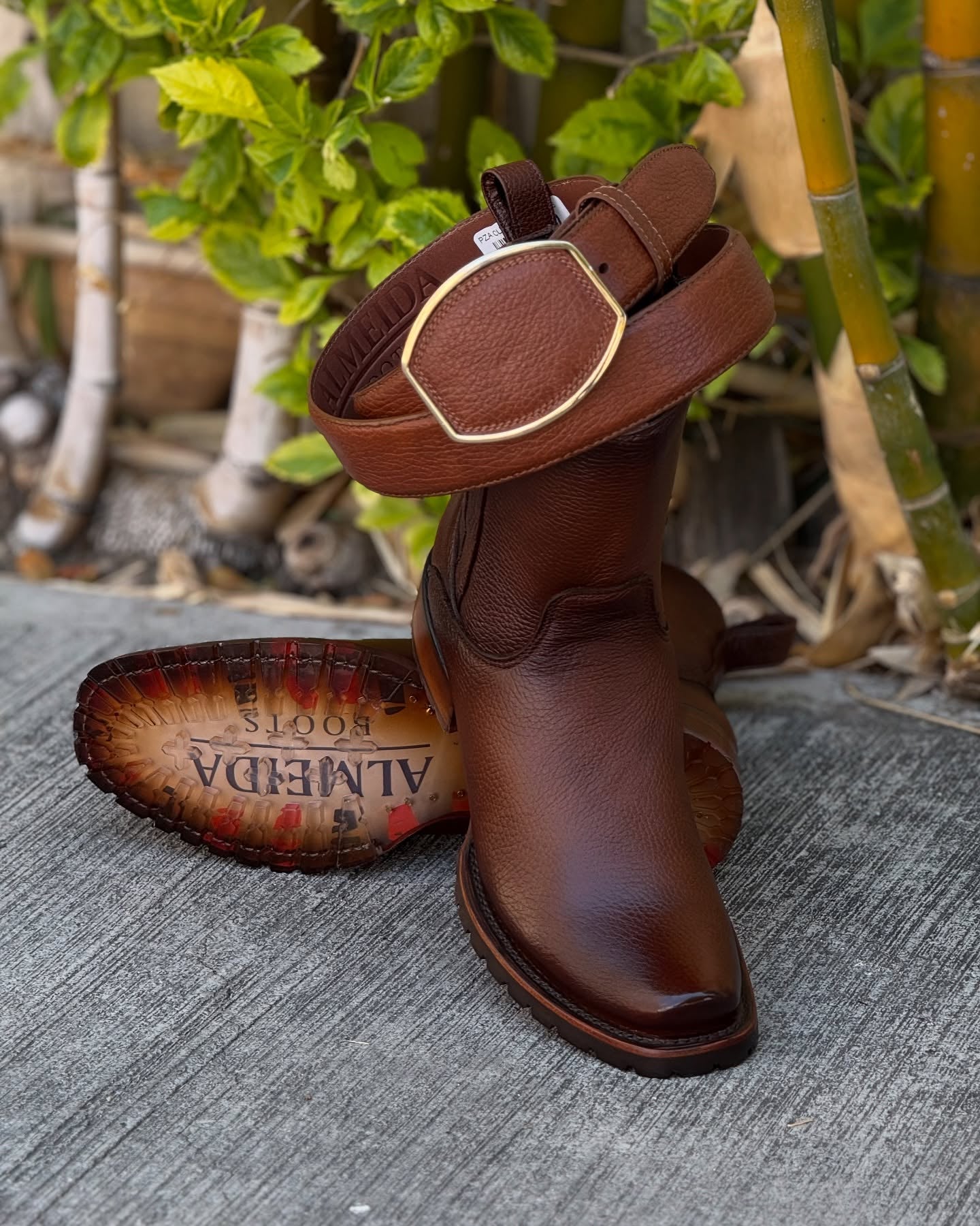 Original Cowhide Leather Cowboy Boots