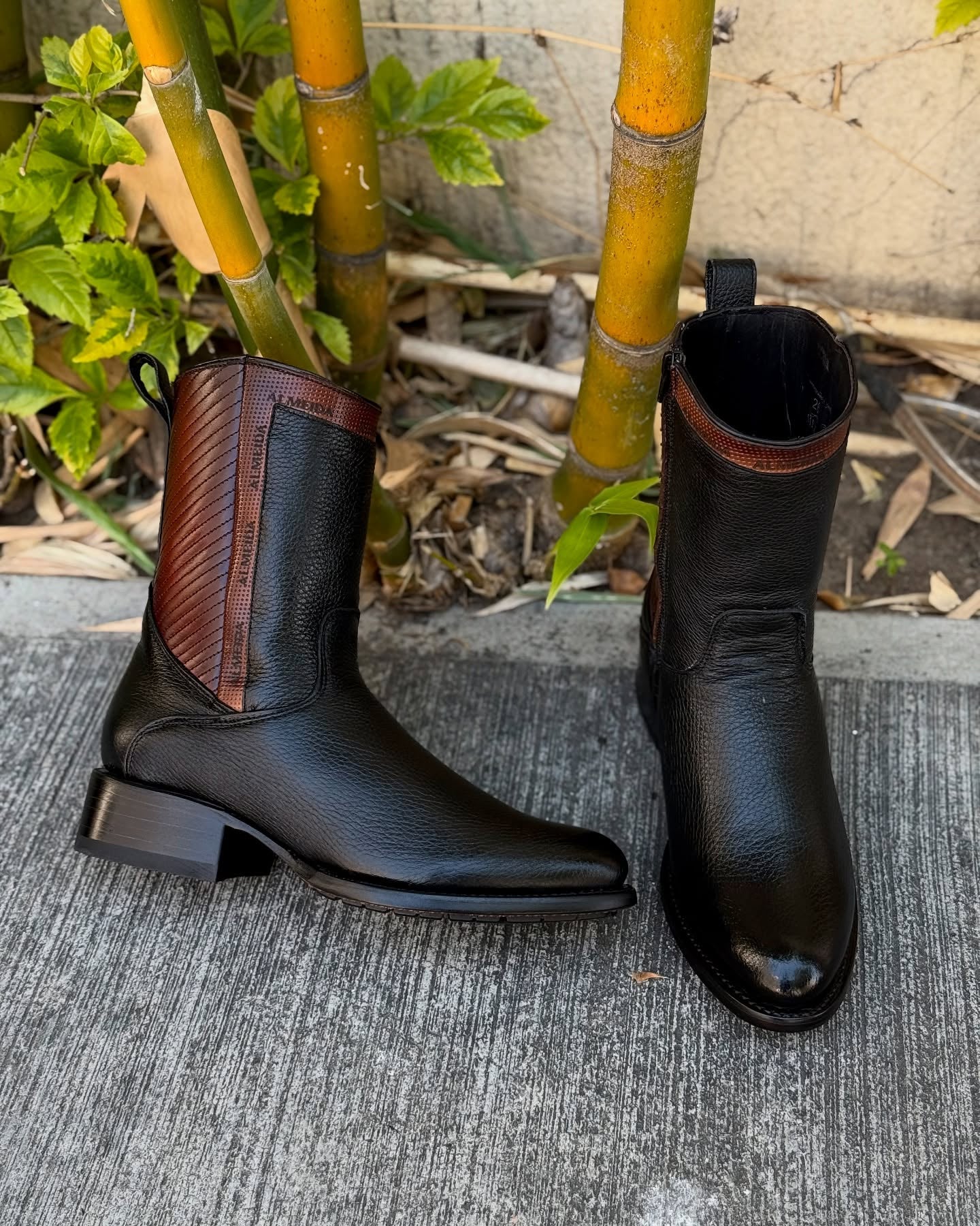 Original New Model Deer Leather Cowboy Boots