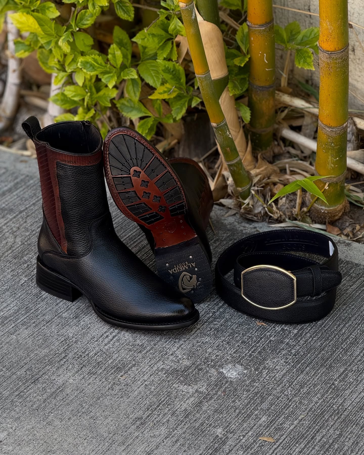 Original New Model Deer Leather Cowboy Boots