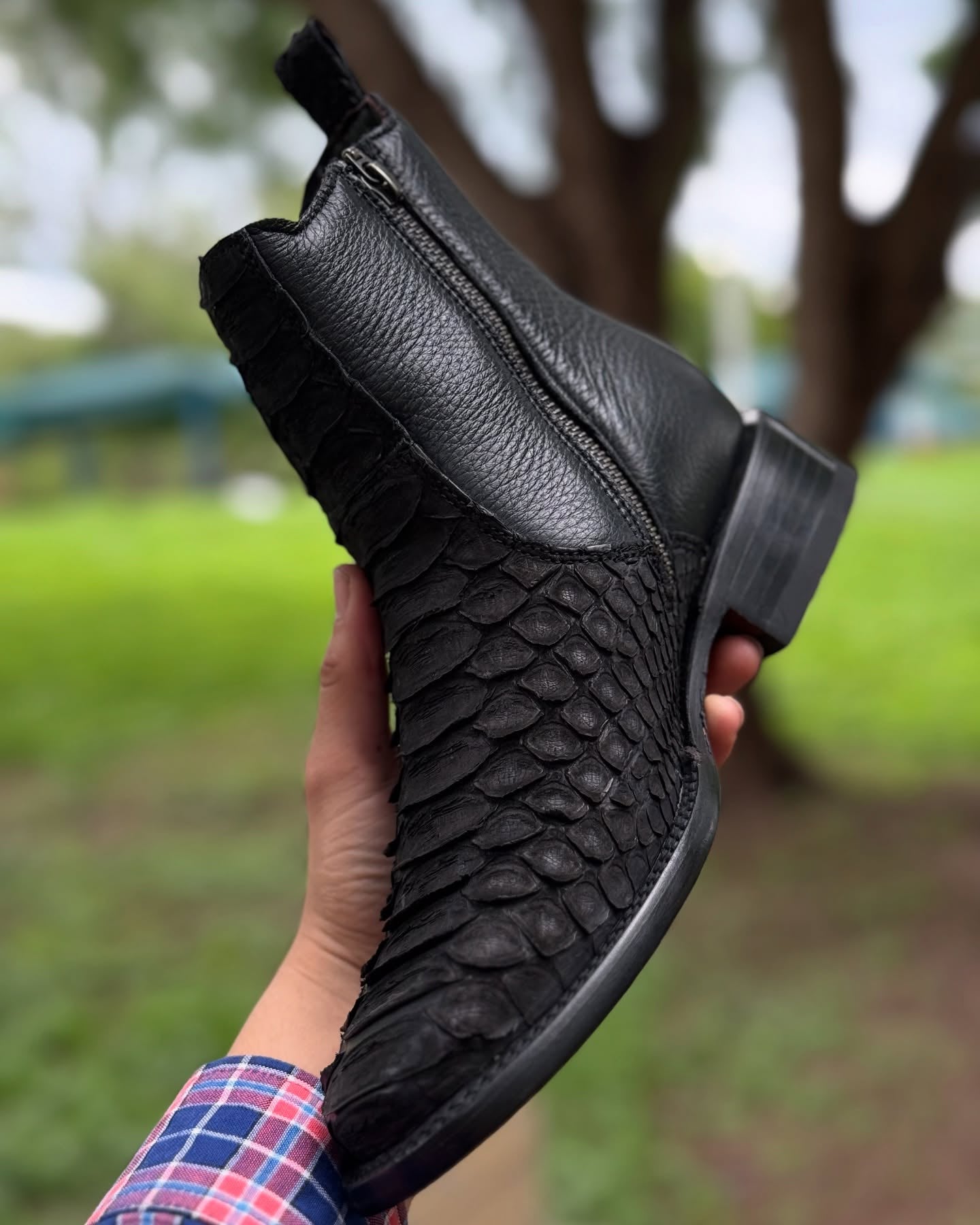 Python Trakas Ankle Western Cowboy Boots