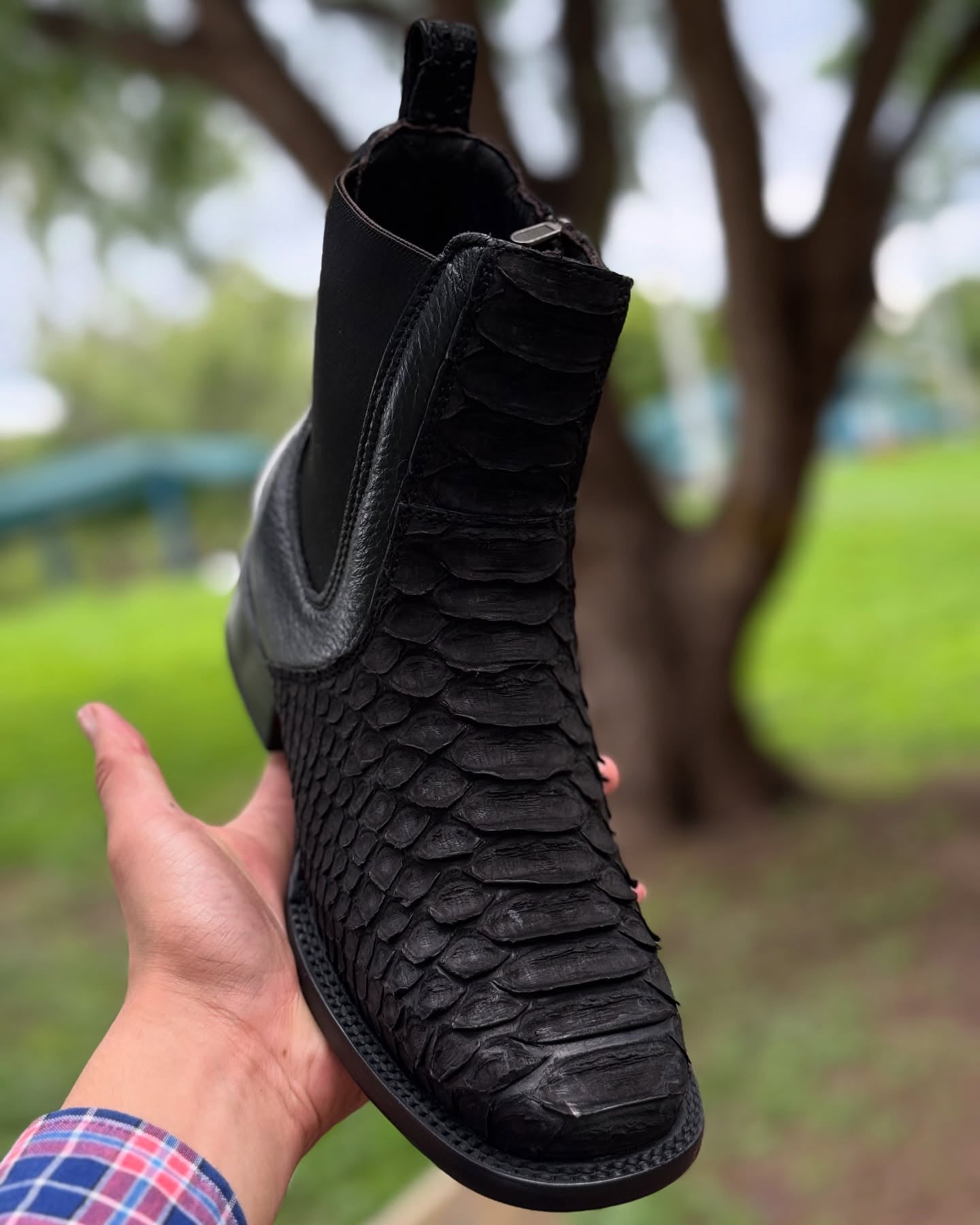 Python Trakas Ankle Western Cowboy Boots