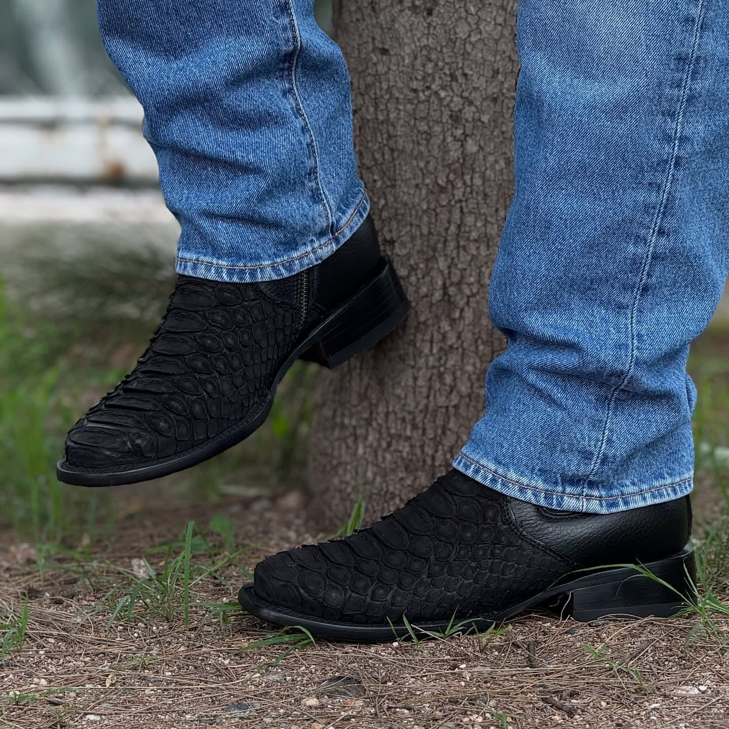 Python Trakas Ankle Western Cowboy Boots