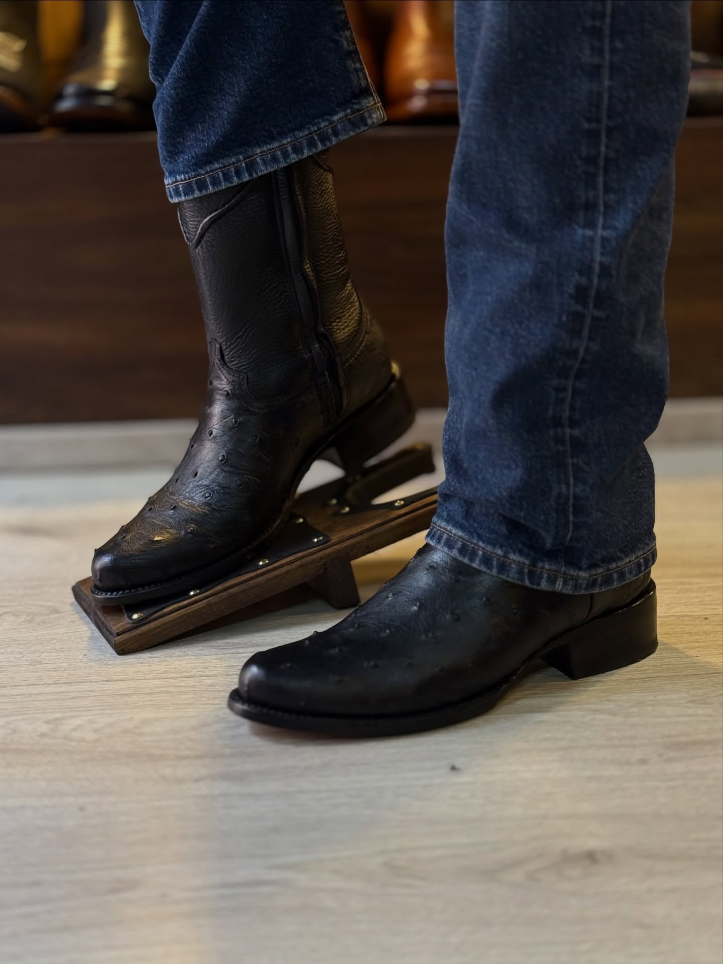 Ostrich Lucchese Cowboy Boots
