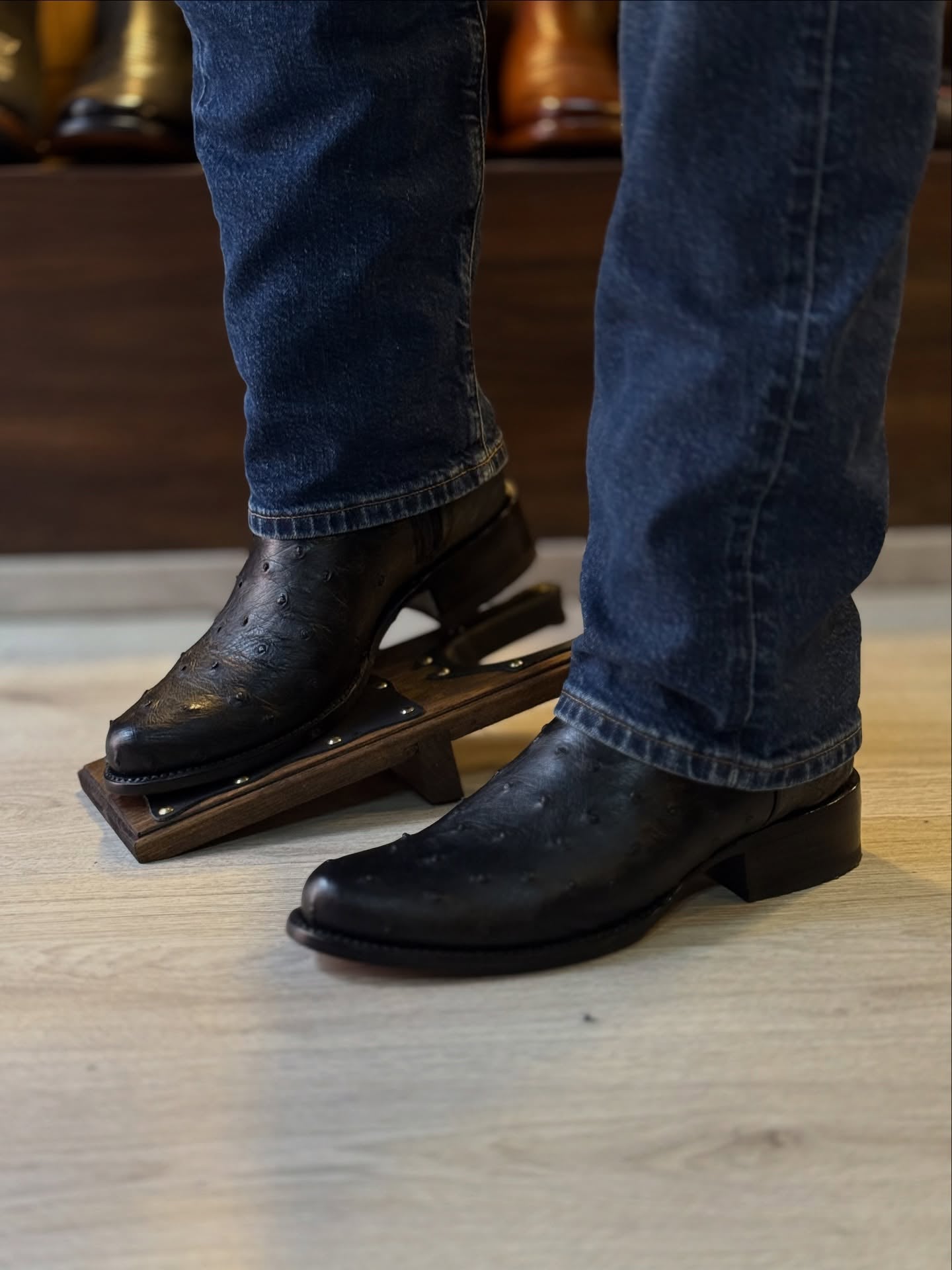Ostrich Lucchese Cowboy Boots