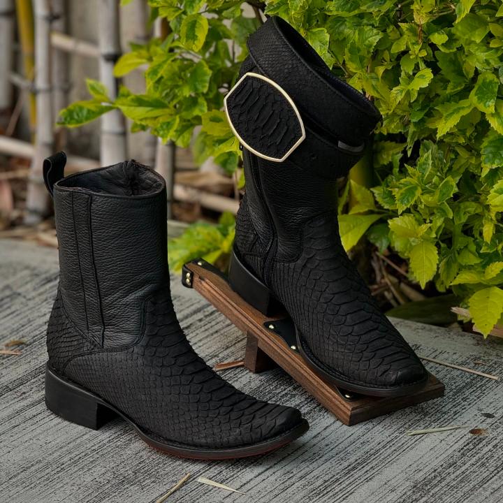Original Tobacco Python Cowboy Boots