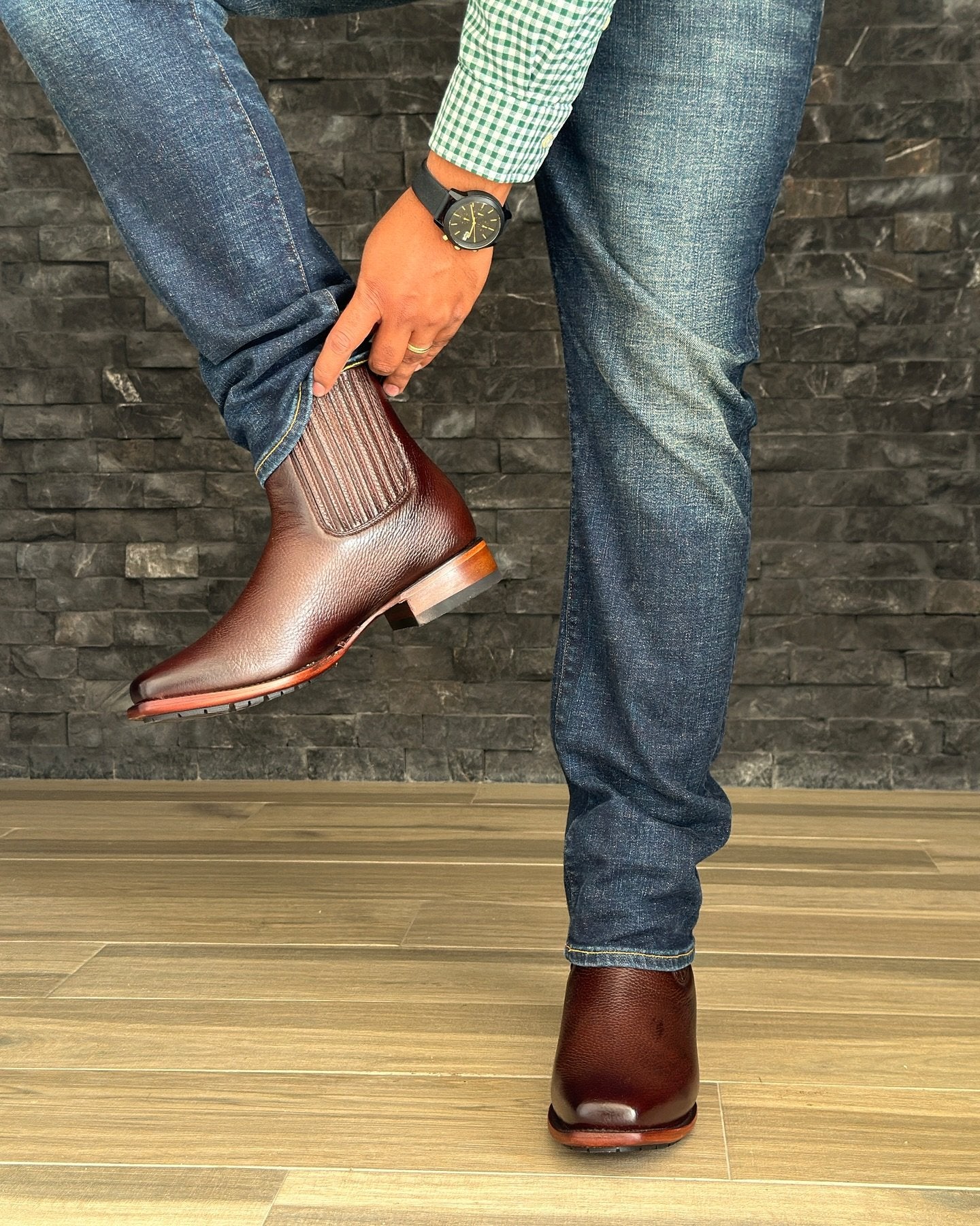 Genuine Deer Cowboy Boots
