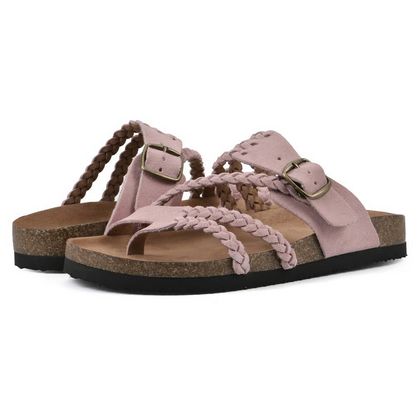 Hayleigh Braided Leather Footbed Sandal
