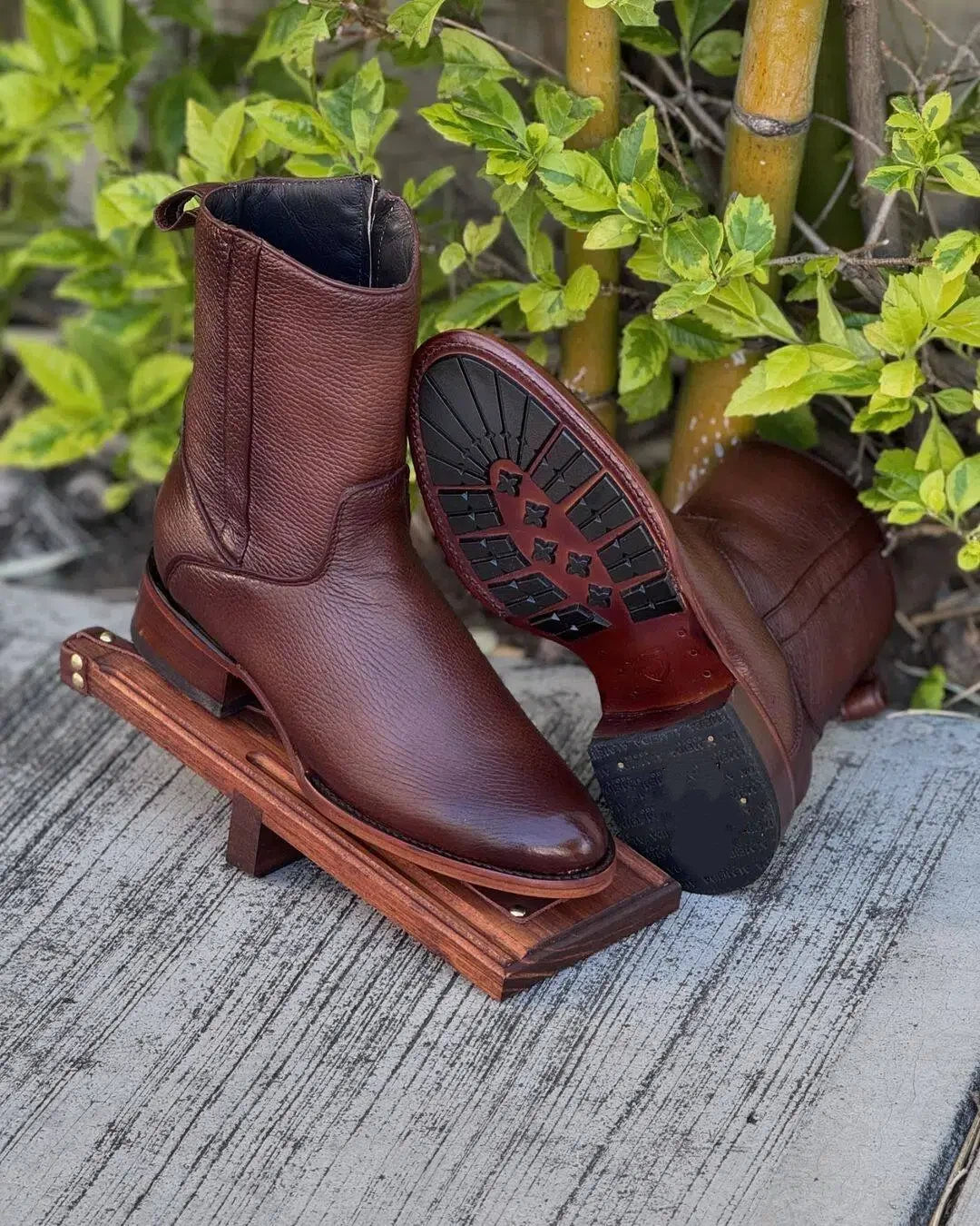 Original Handmade Deerskin Western Cowboy Boots