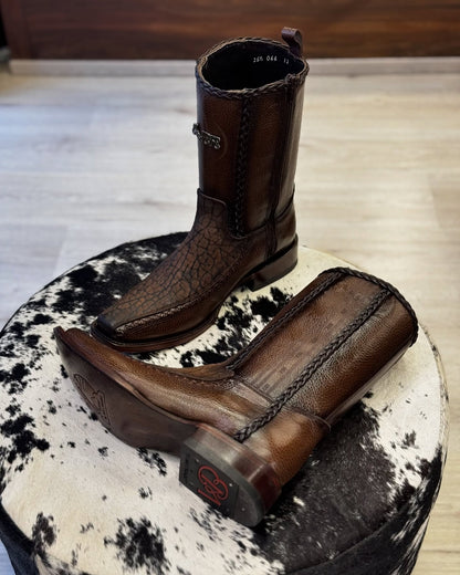 Original Bull Neck Leather Cowboy Boots