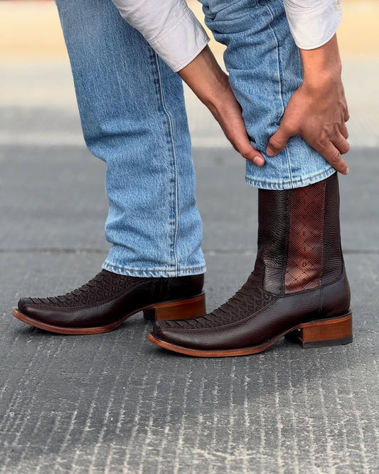 Tobacco Python Handmade Gala Boots