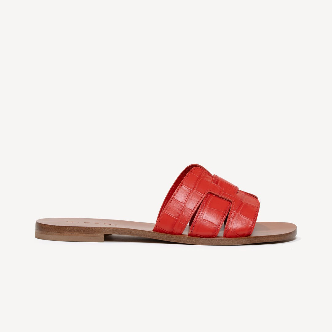 Quintessential Technique leather sandal.
