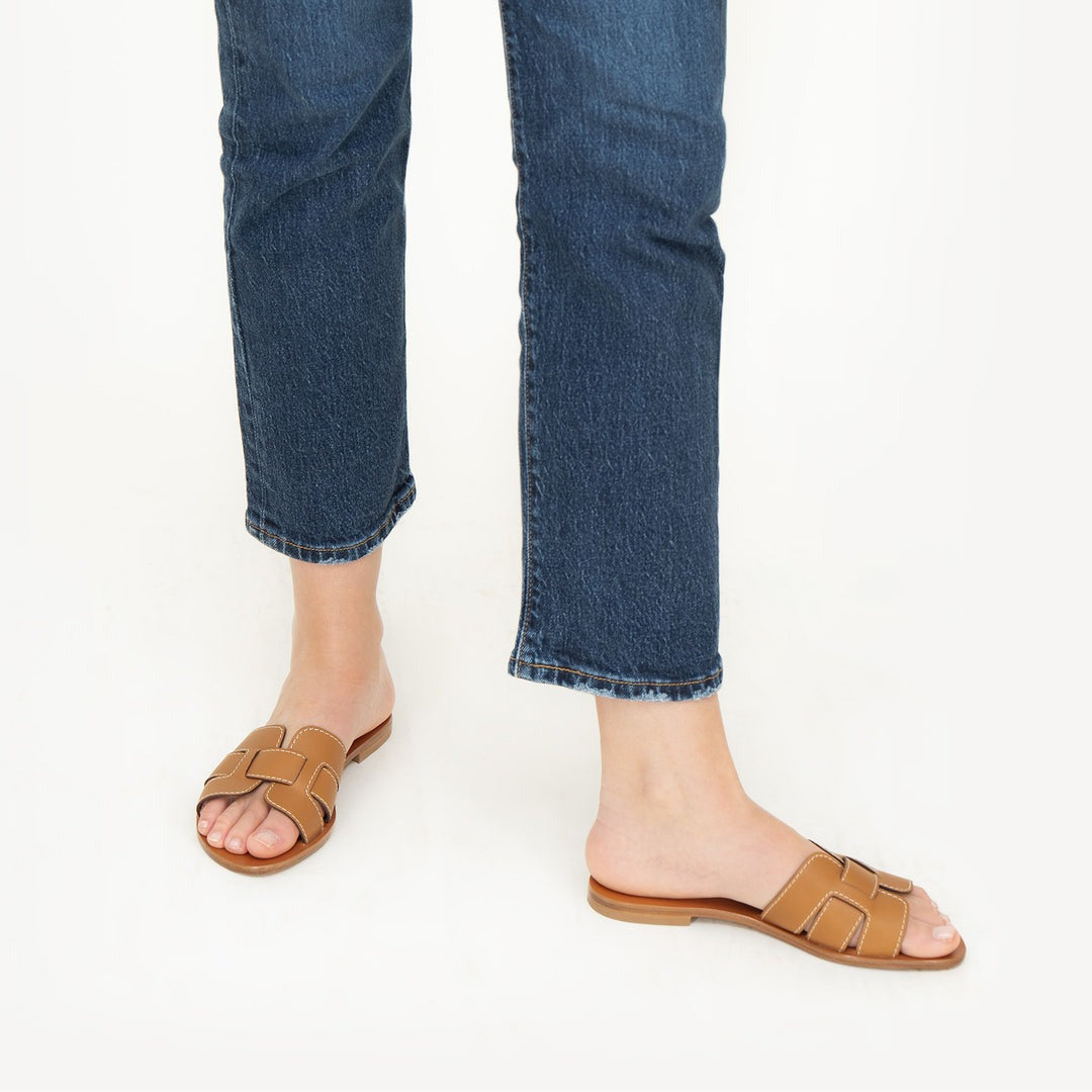 Quintessential Technique leather sandal.