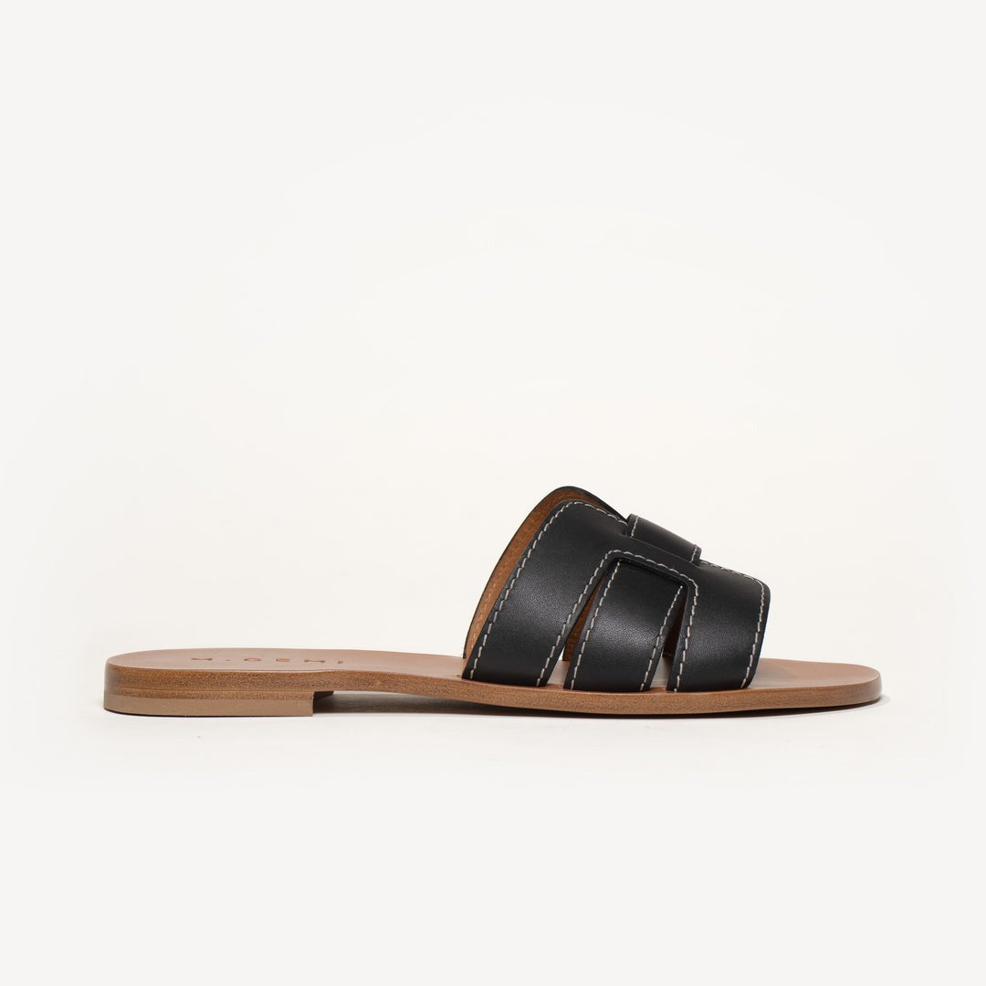 Quintessential Technique leather sandal.