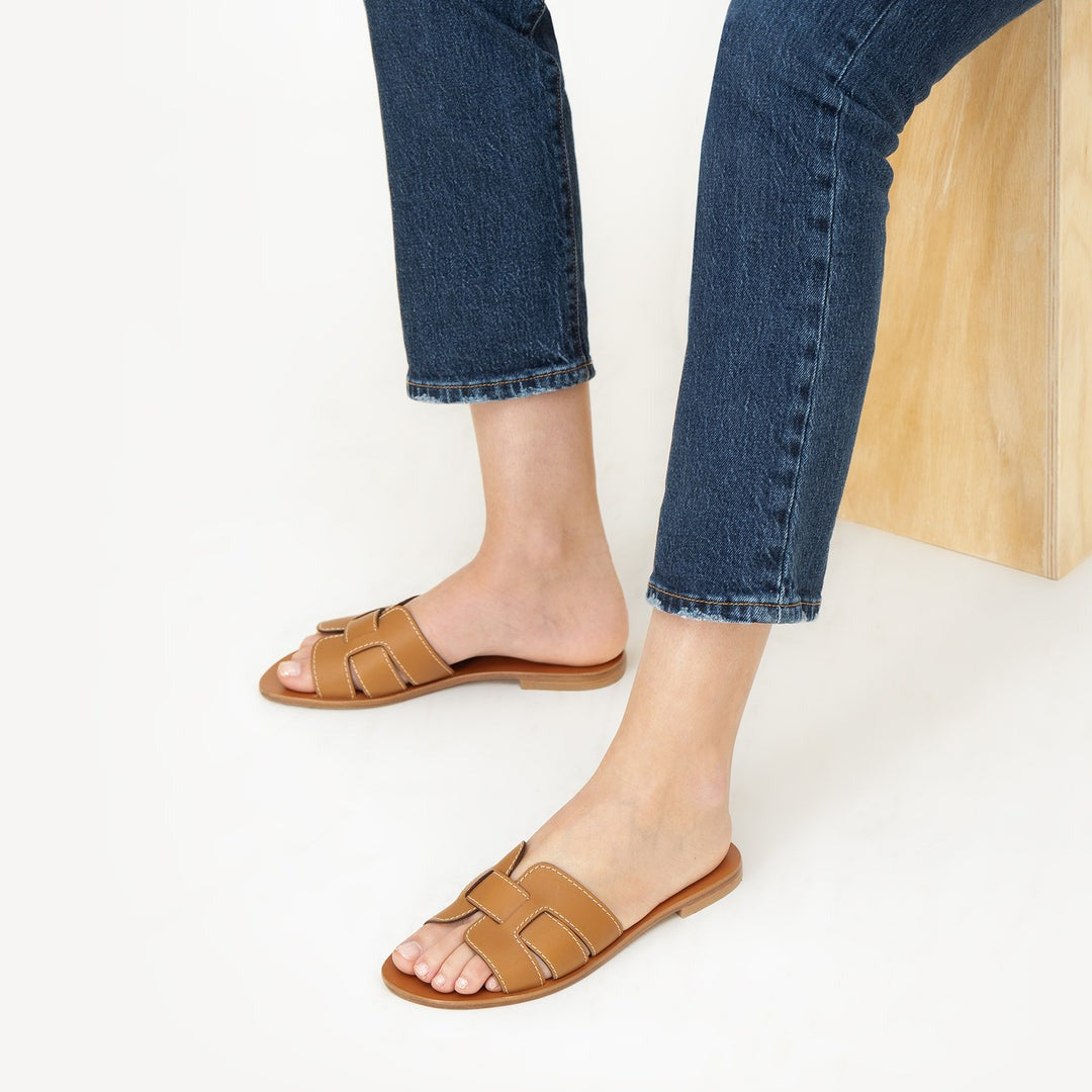 Quintessential Technique leather sandal.