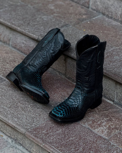 Exotic Python Snake Skin Cowboy Boots