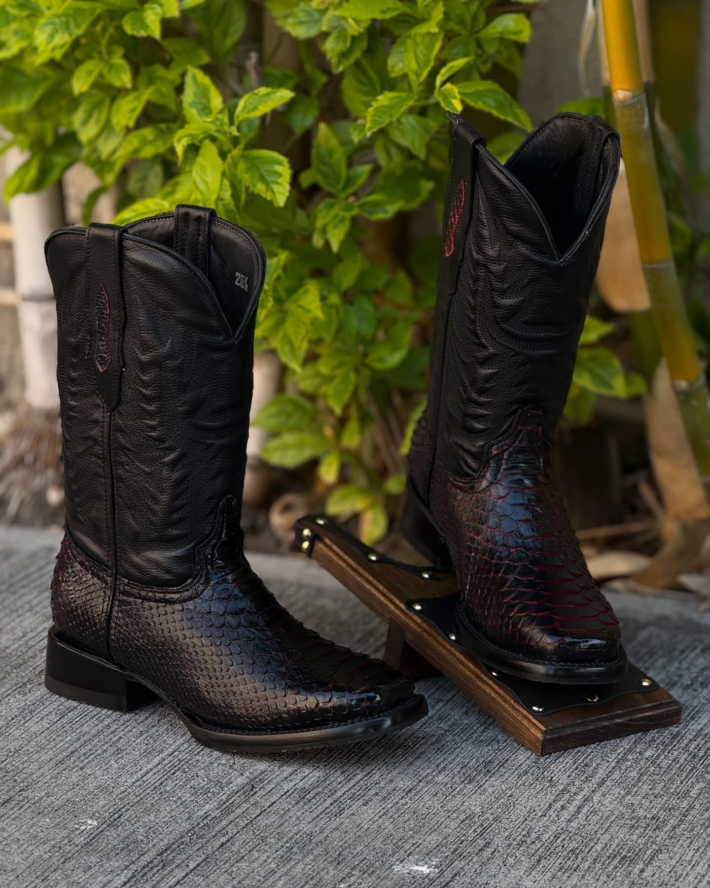 Exotic Python Snake Skin Cowboy Boots
