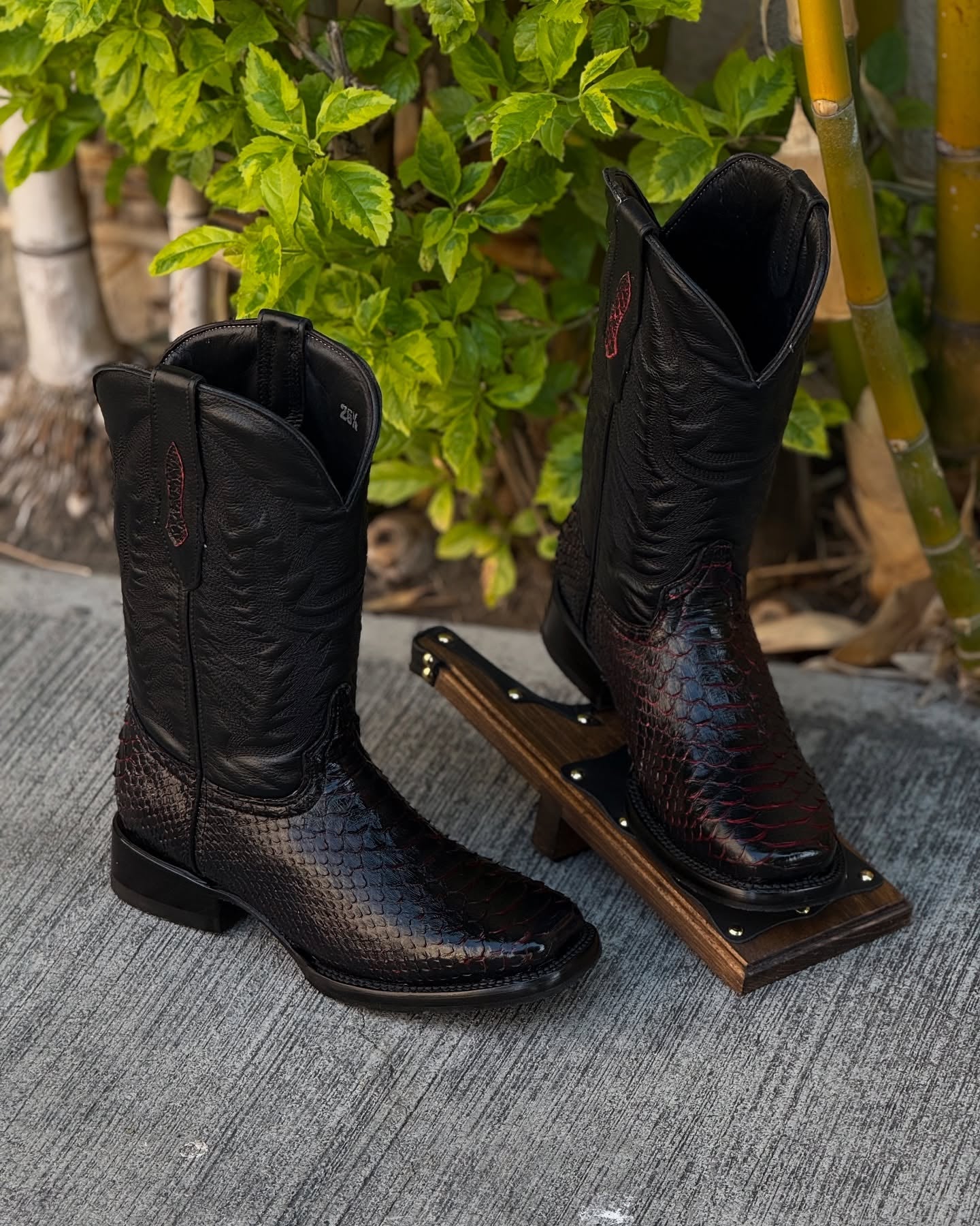 Exotic Python Snake Skin Cowboy Boots