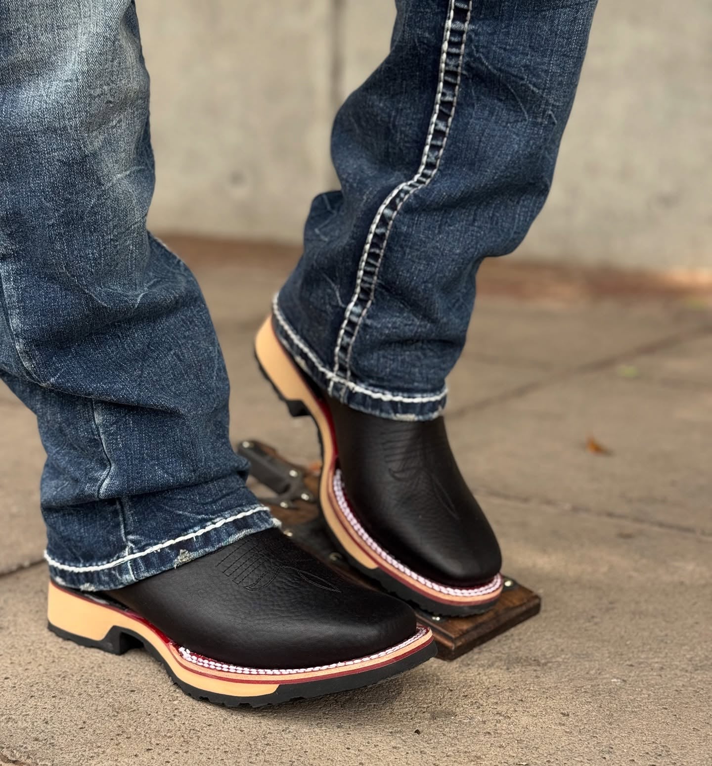 Double Density Bull Western Cowboy Boots
