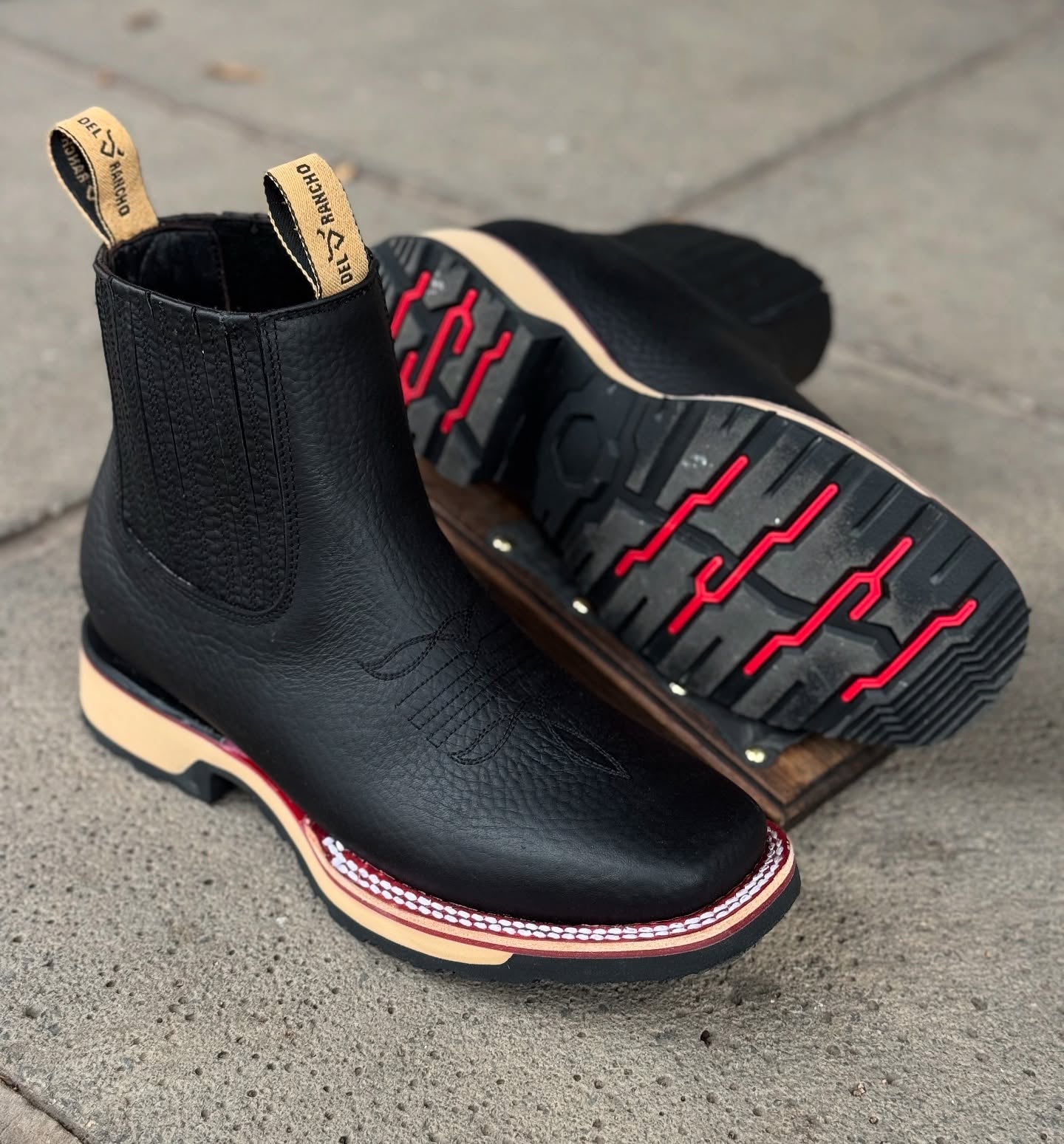 Double Density Bull Western Cowboy Boots