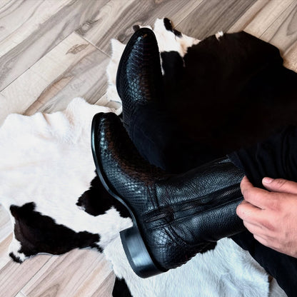 Exotic Leather Western Cowboy Boots