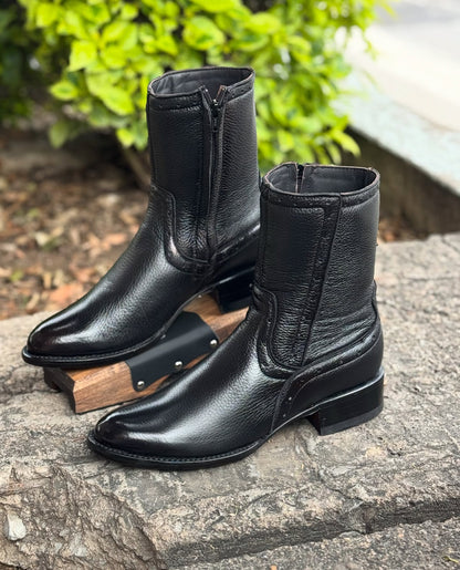 Genuine Deerskin New Model Cowboy Boots