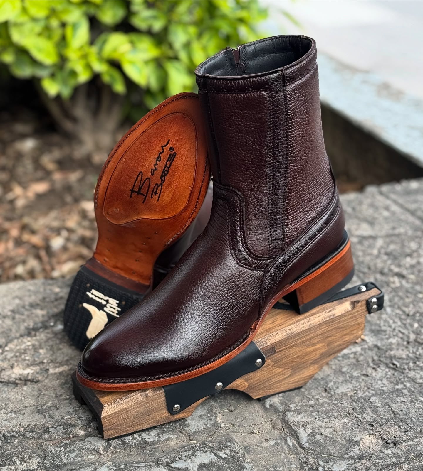Genuine Deerskin New Model Cowboy Boots