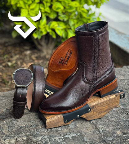 Genuine Deerskin New Model Cowboy Boots