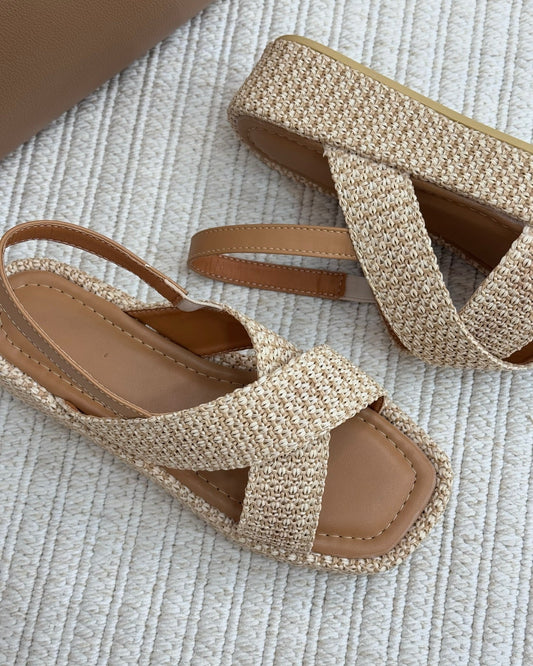 Vintage Straw Sandals
