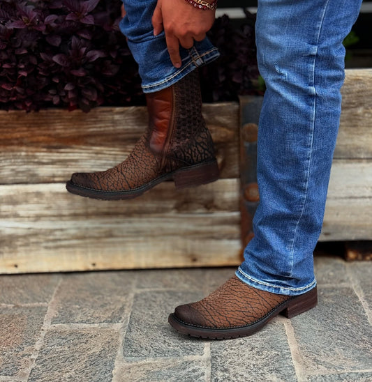 Cowhide Leather Cowboy Boots