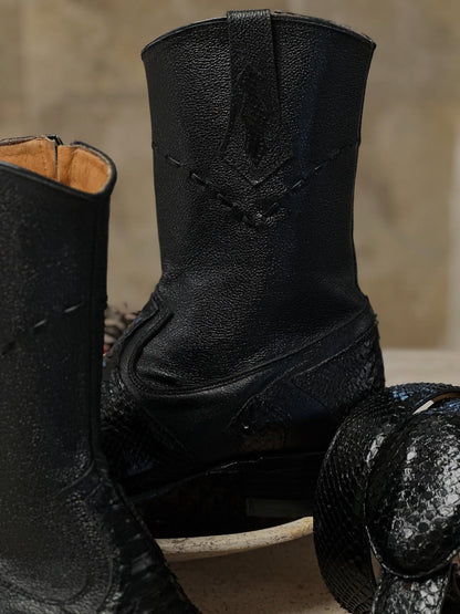 Python-Embossed Leather