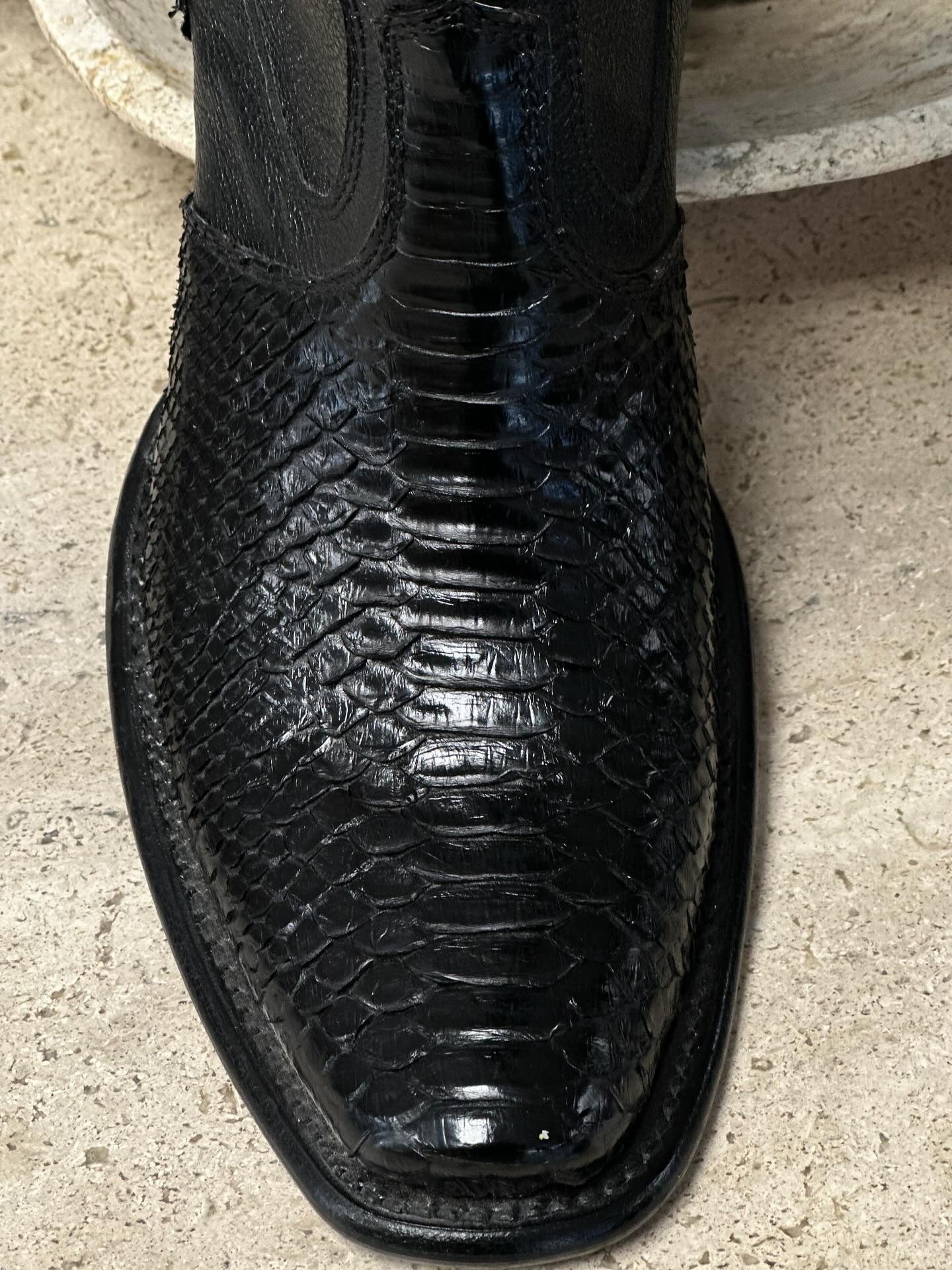 Python-Embossed Leather