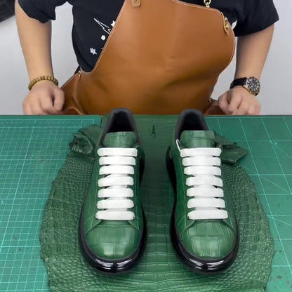 Green Alligator Sneakers