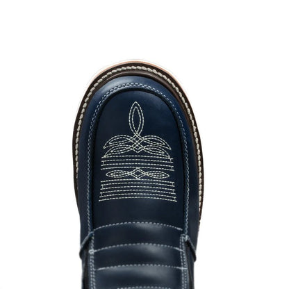 Steel Toe Zipper Leather Work Boots