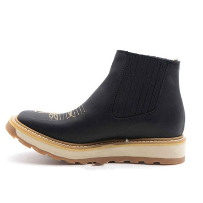 WIDE SQUARE SOFT TOE LEATHER WORK BOOT