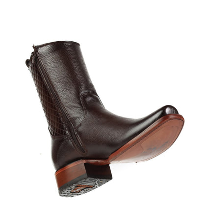 Deerskin Cowboy Boots