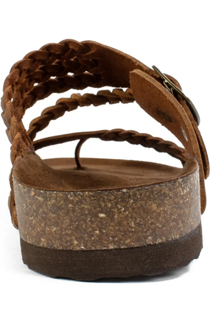 Hayleigh Braided Leather Footbed Sandal