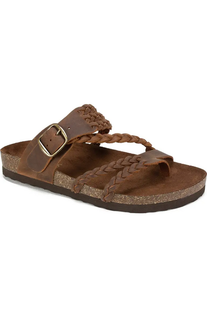 Hayleigh Braided Leather Footbed Sandal
